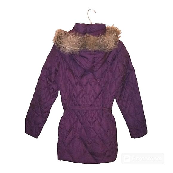 Eddie Bauer Burgundy Down Jacket Coat Size Medium - Picture 2 of 4